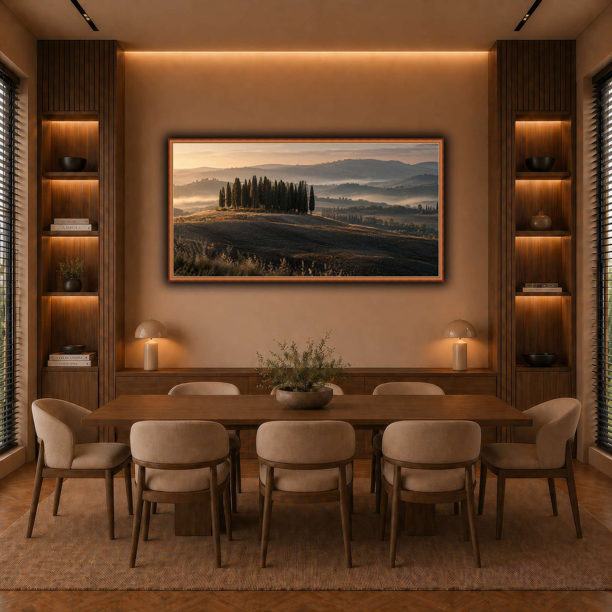 09_San_Quirico_Cypresses_Val_d_Orcia warm-dining room