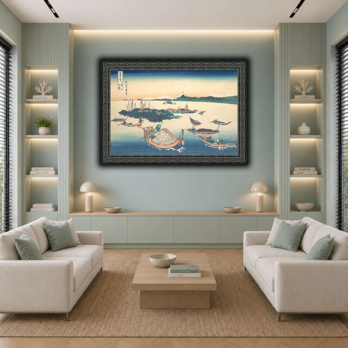 12_Katsushika Hokusai cool-living room
