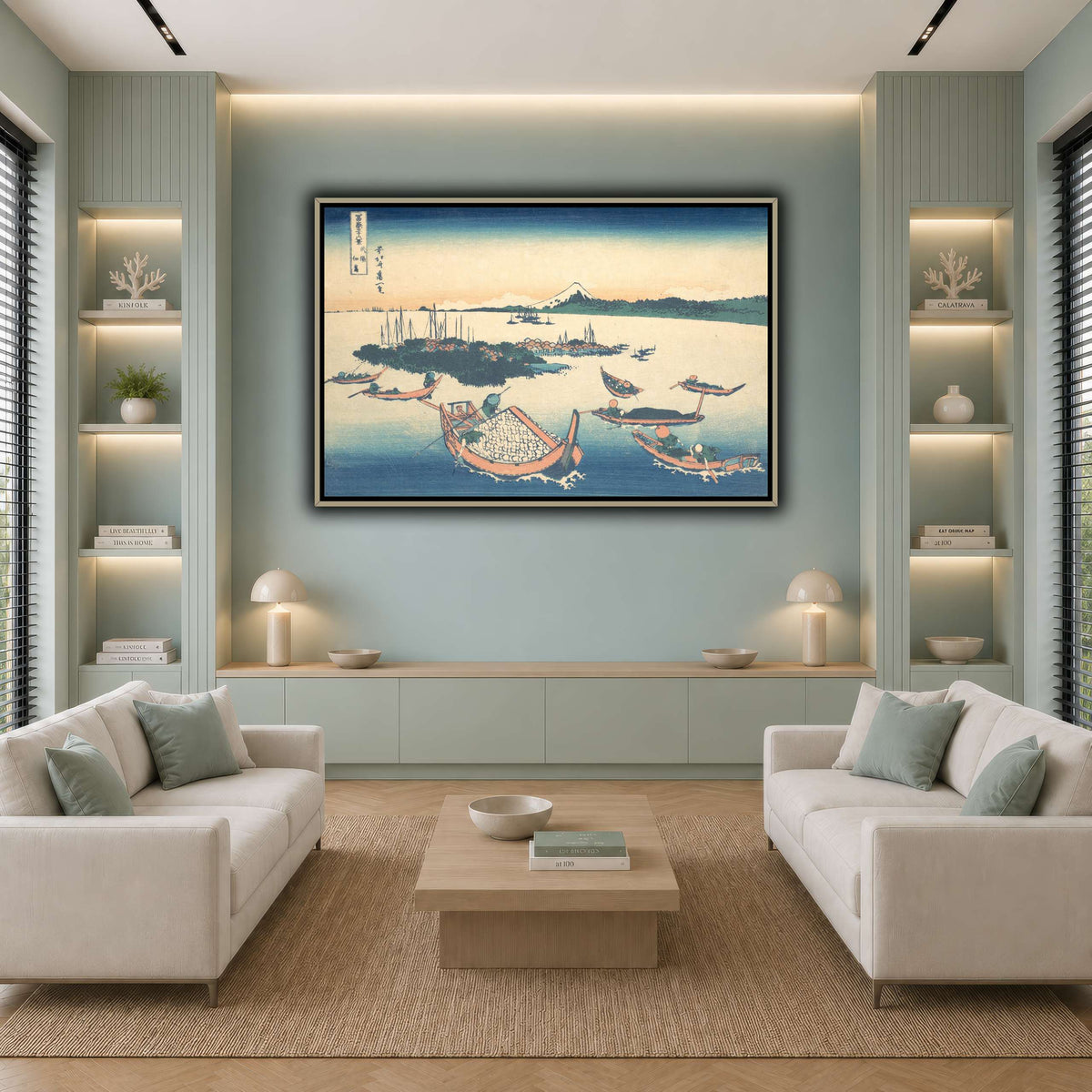 12_Katsushika Hokusai cool-living room