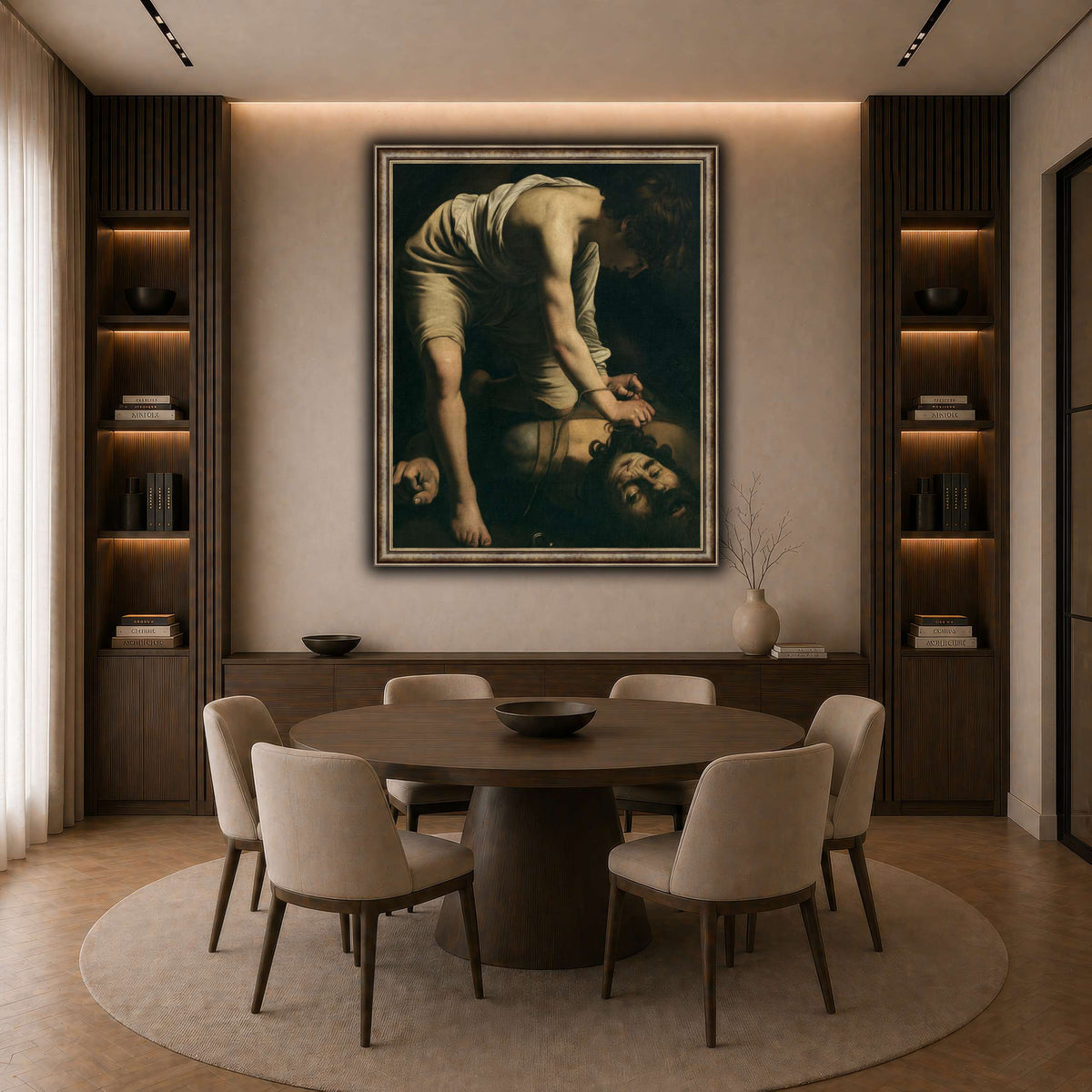 13 dark neutral-dining room