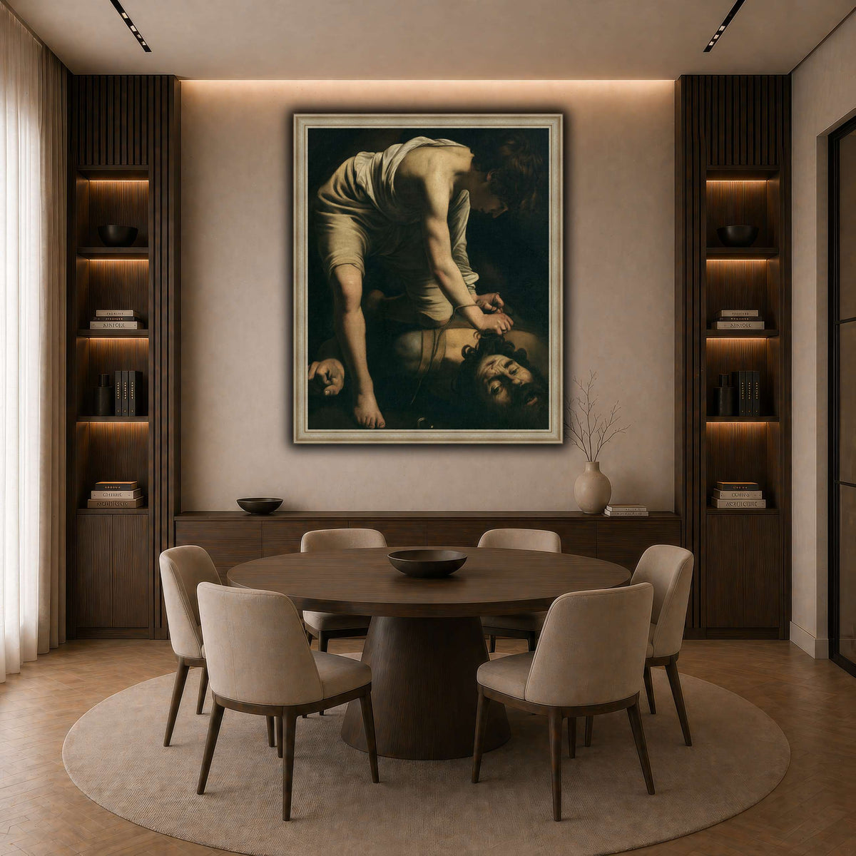 13 dark neutral-dining room