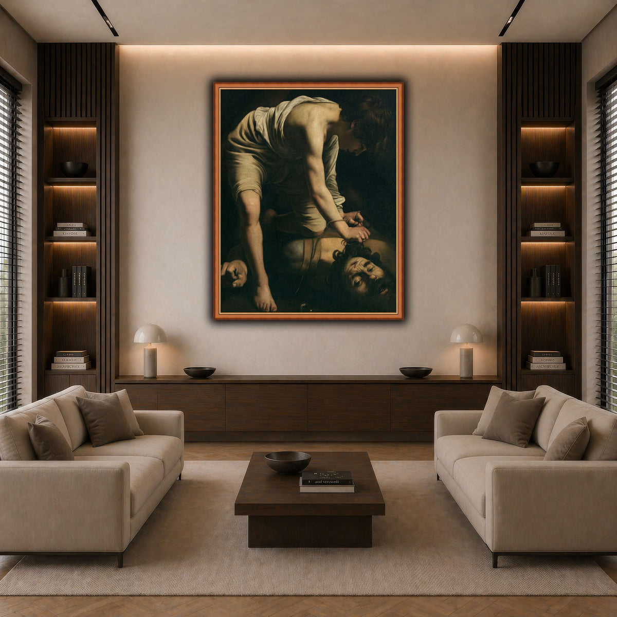13 dark neutral-living room