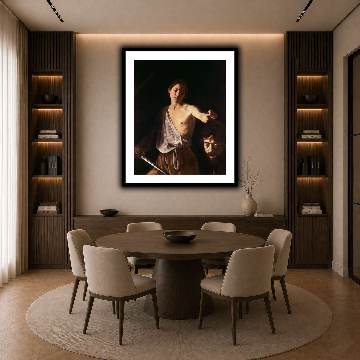 14 dark neutral-dining room