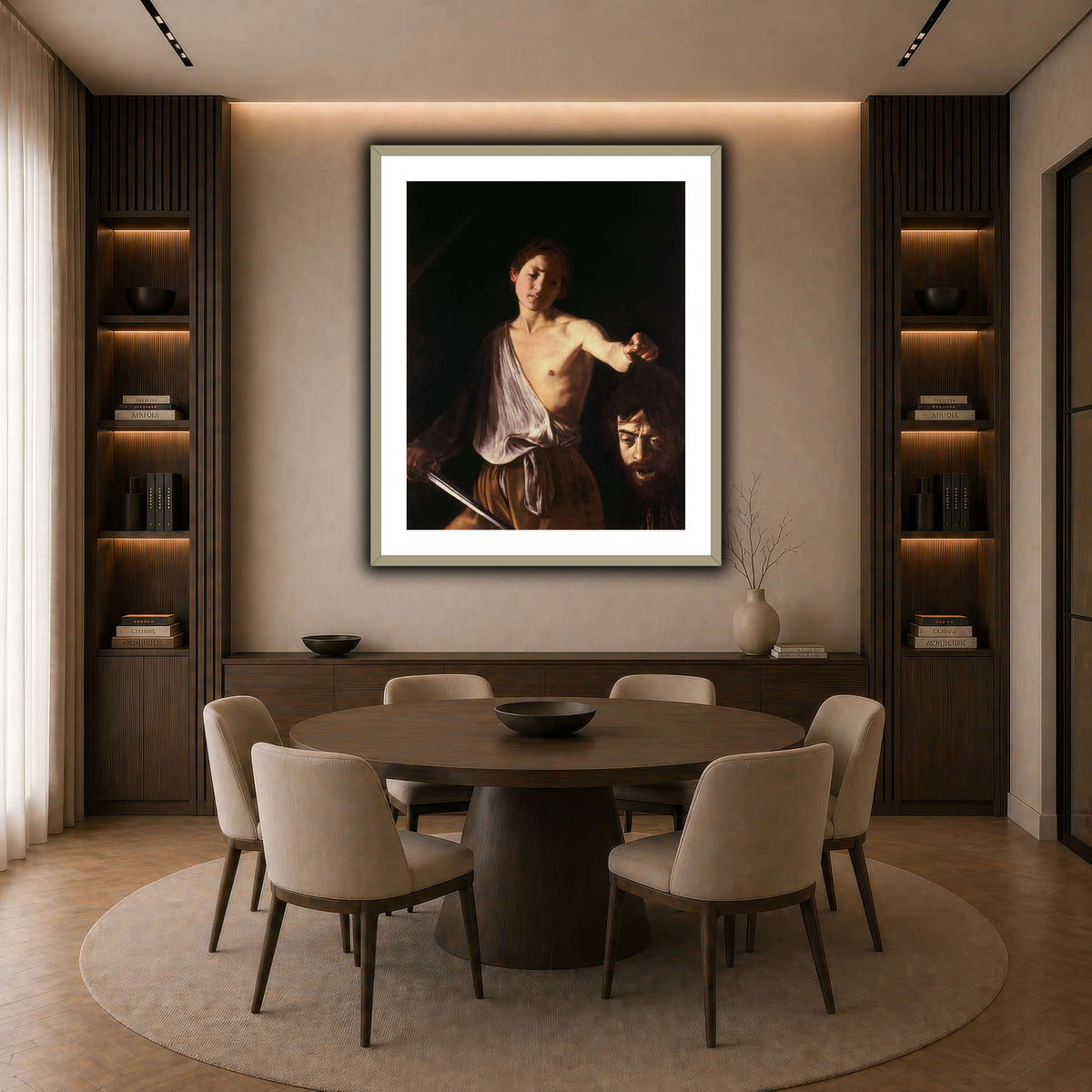14 dark neutral-dining room