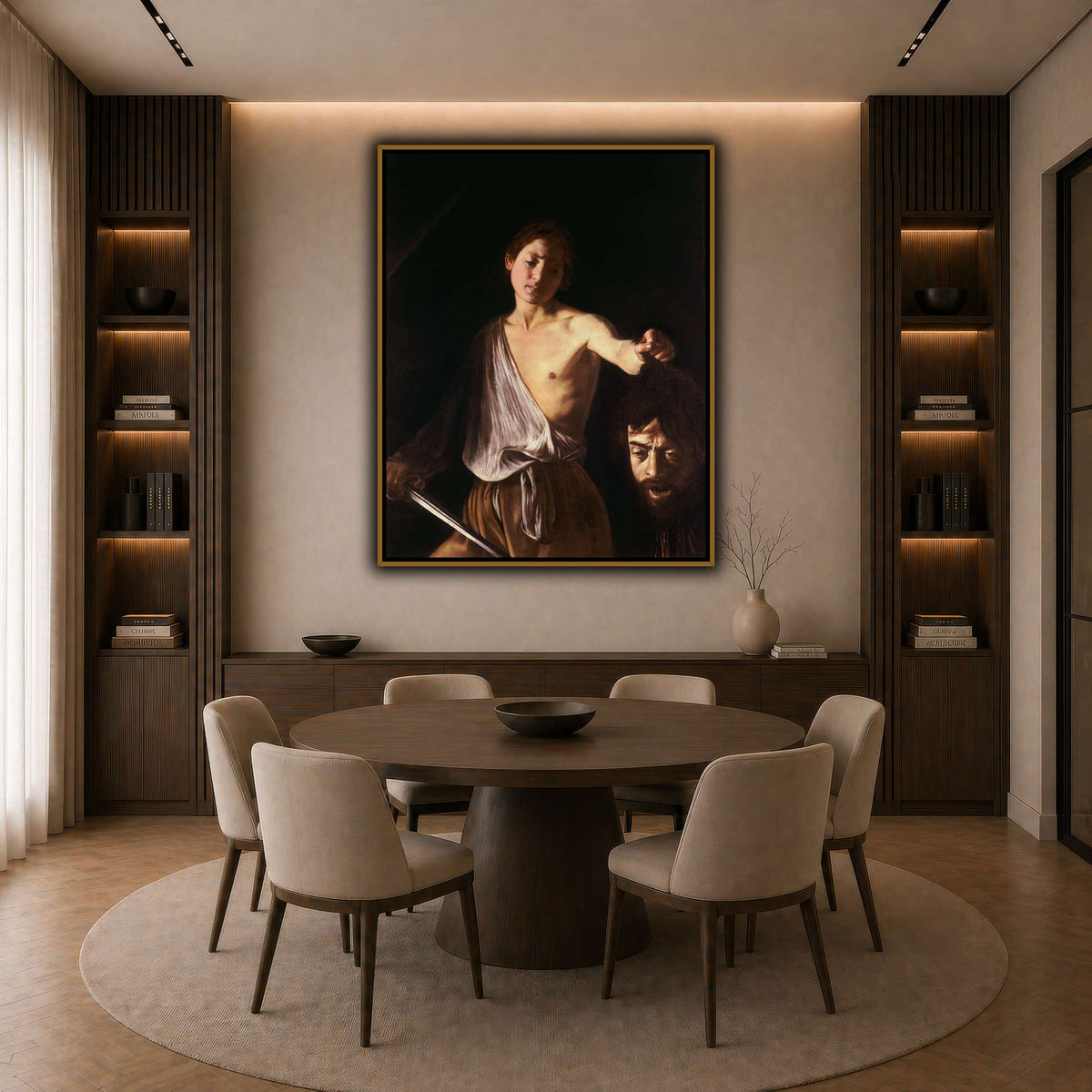 14 dark neutral-dining room
