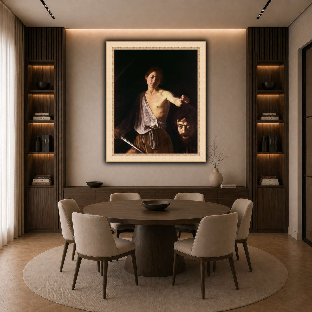 14 dark neutral-dining room