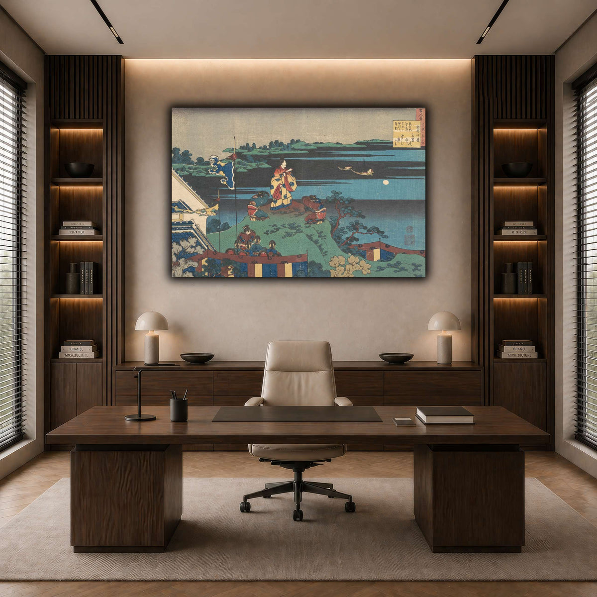 16_Katsushika Hokusai dark neutral-office