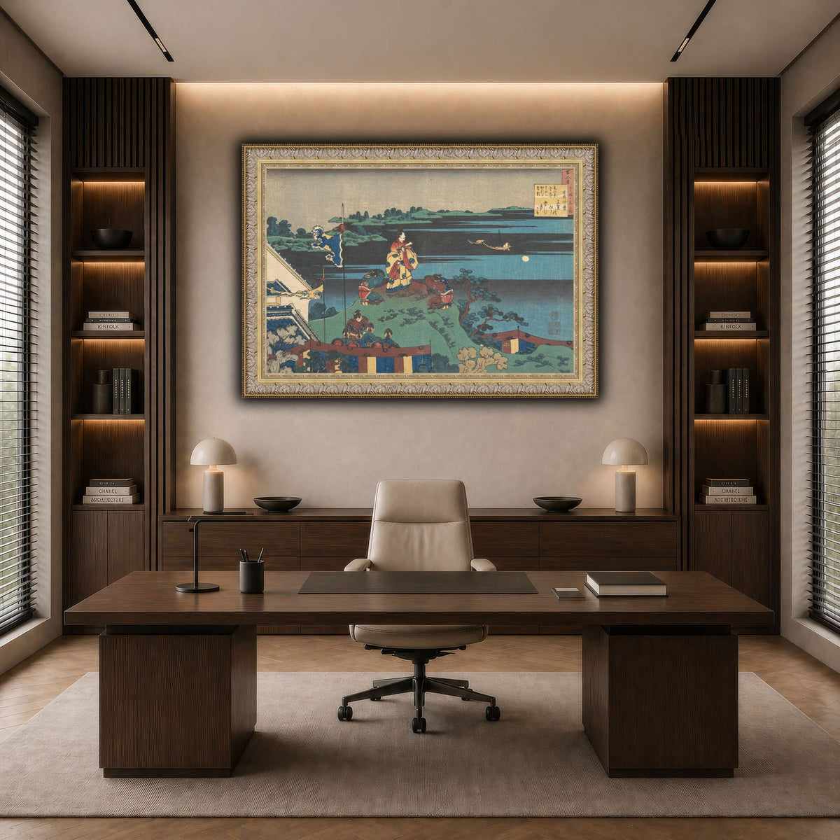 16_Katsushika Hokusai dark neutral-office