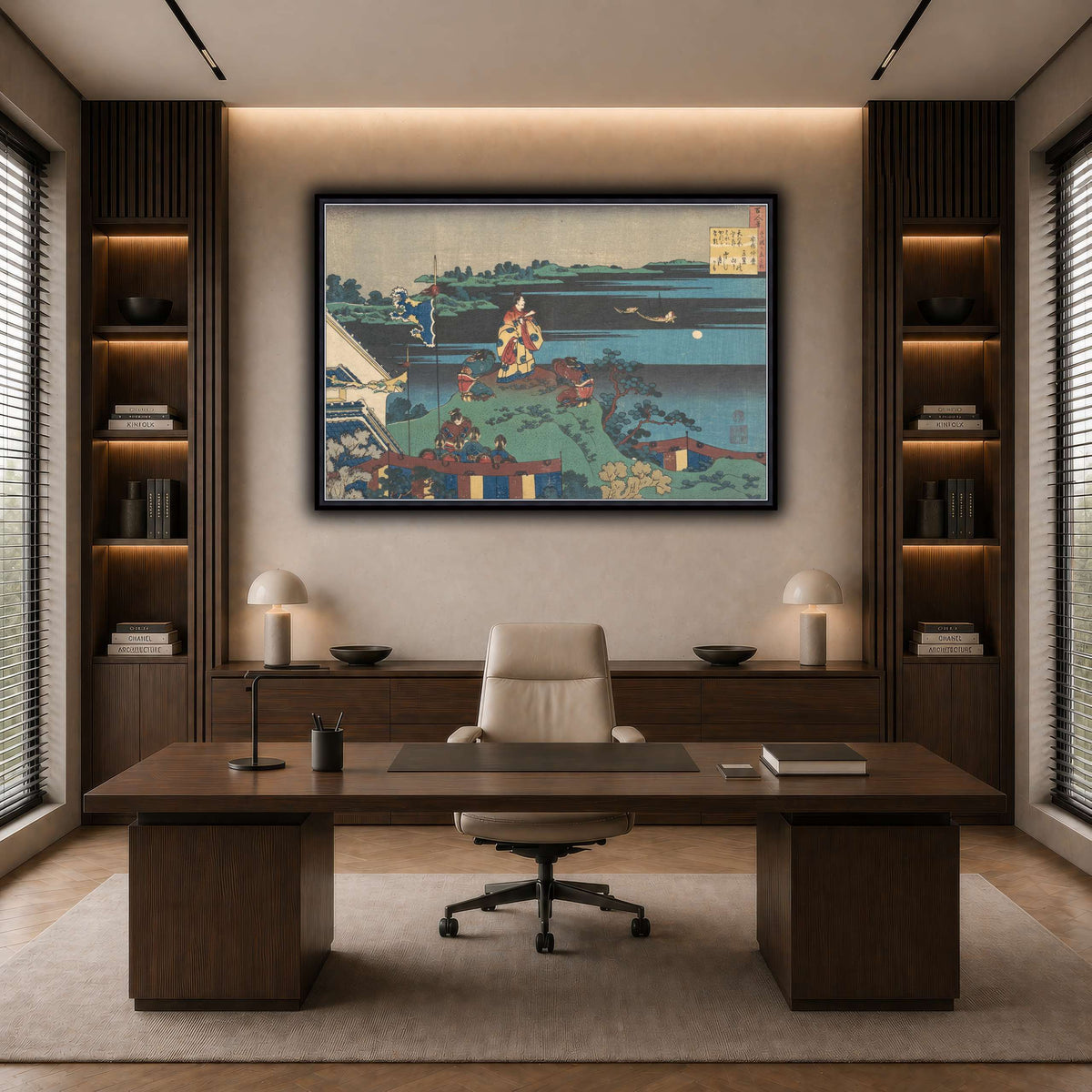 16_Katsushika Hokusai dark neutral-office