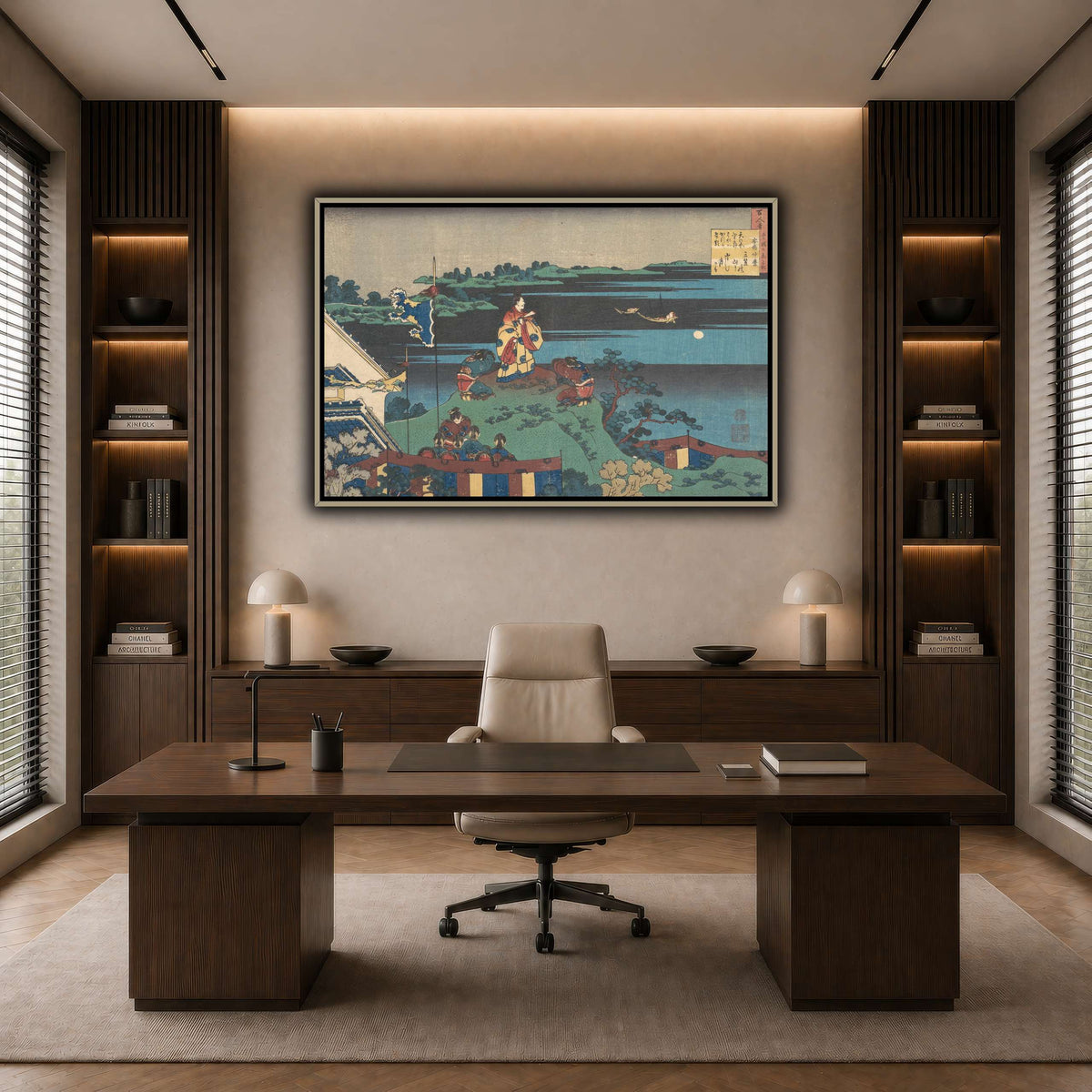 16_Katsushika Hokusai dark neutral-office