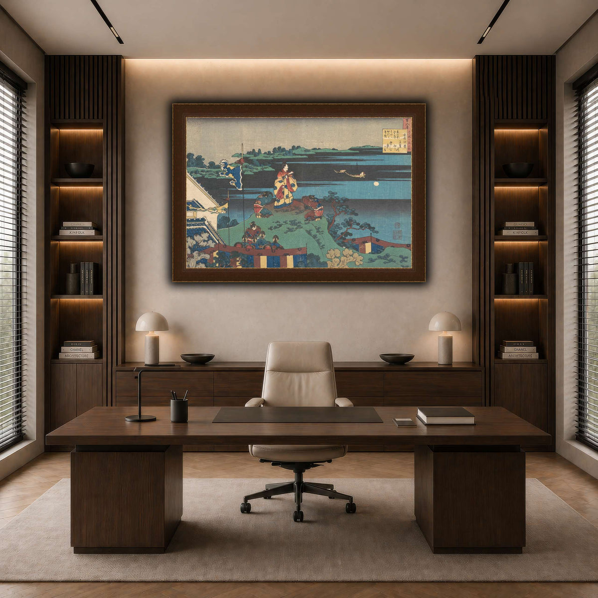 16_Katsushika Hokusai dark neutral-office