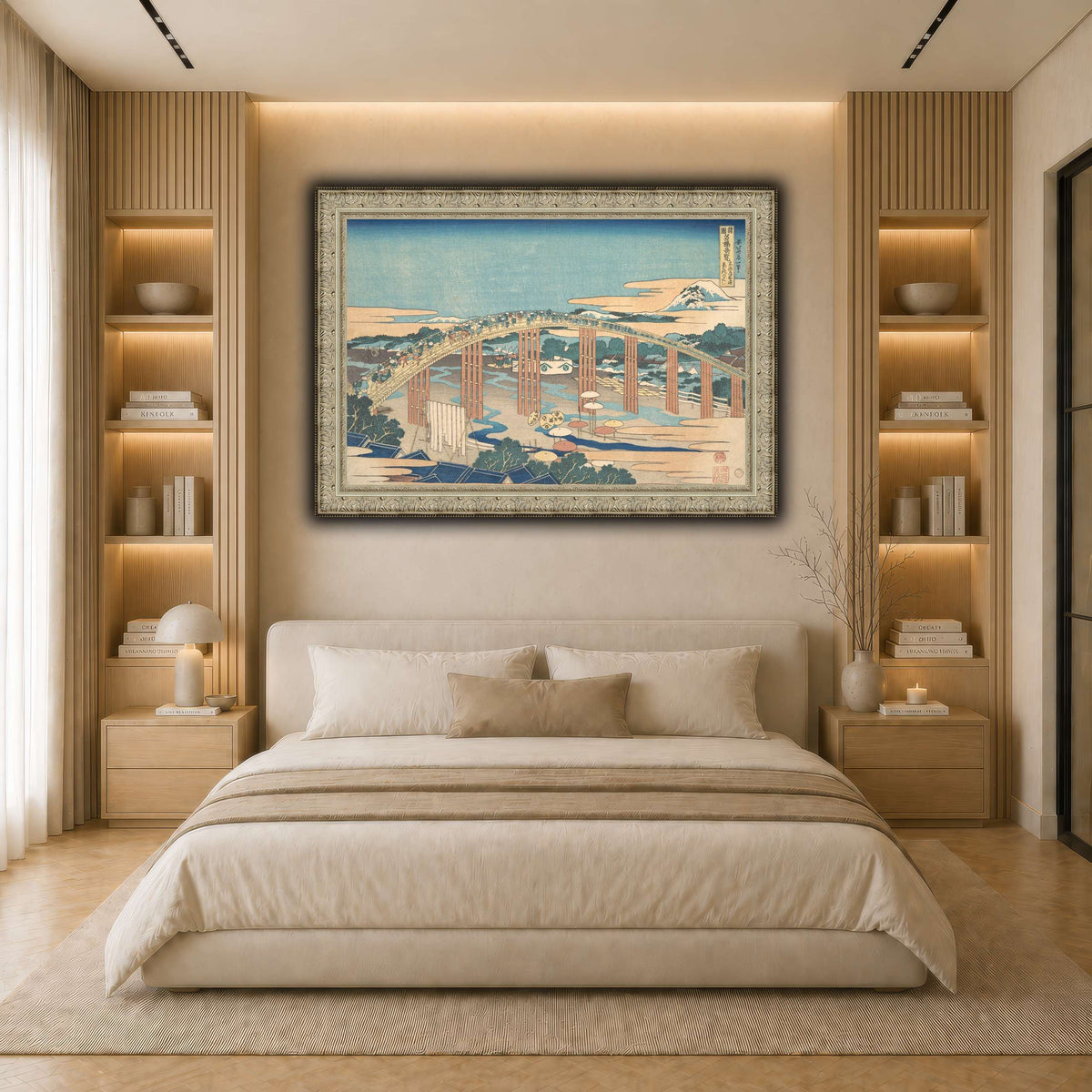 17_Katsushika Hokusai light neutral- bedroom