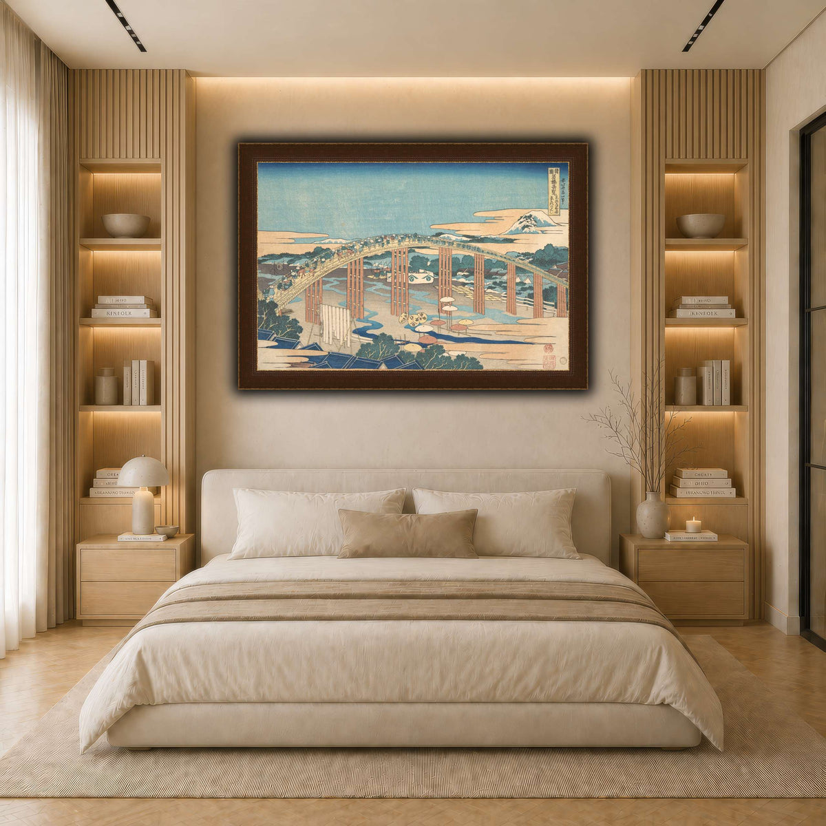 17_Katsushika Hokusai light neutral- bedroom