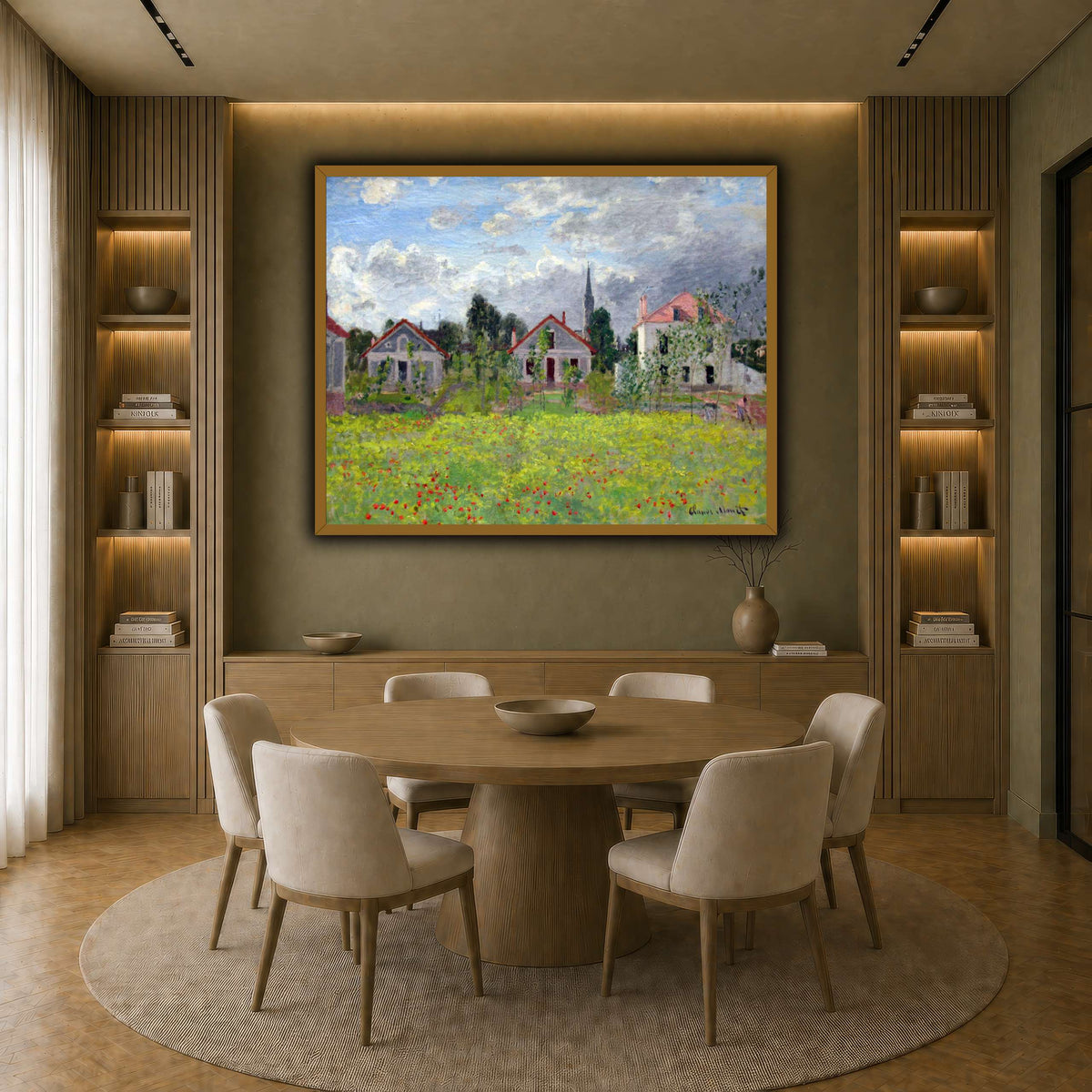 1873_Monet_Houses_at_Argenteuil_anagoria earth-dining room