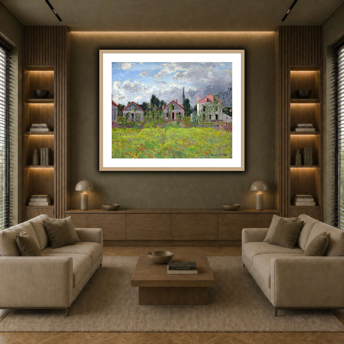 1873_Monet_Houses_at_Argenteuil_anagoria earth-living room