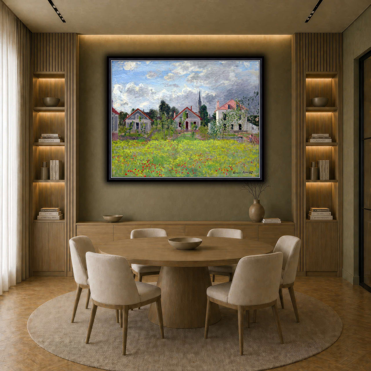 1873_Monet_Houses_at_Argenteuil_anagoria earth-dining room