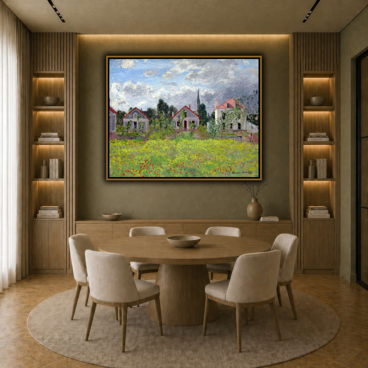 1873_Monet_Houses_at_Argenteuil_anagoria earth-dining room