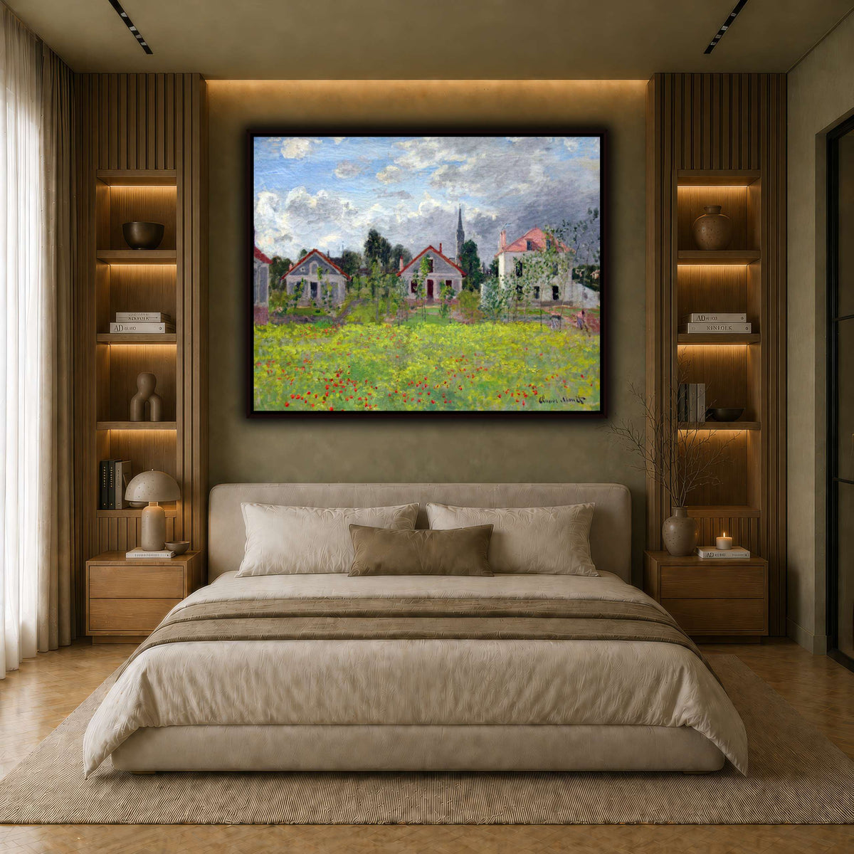 1873_Monet_Houses_at_Argenteuil_anagoria earth-bedroom