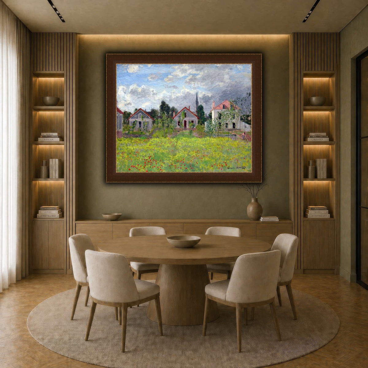 1873_Monet_Houses_at_Argenteuil_anagoria earth-dining room