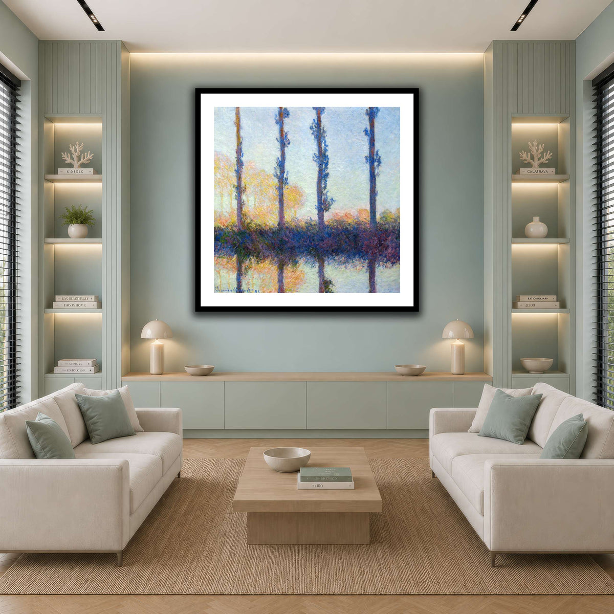 1891_Monet_The_four_trees_anagoria cool-living room