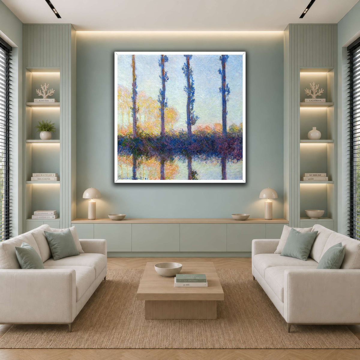 1891_Monet_The_four_trees_anagoria cool-living room