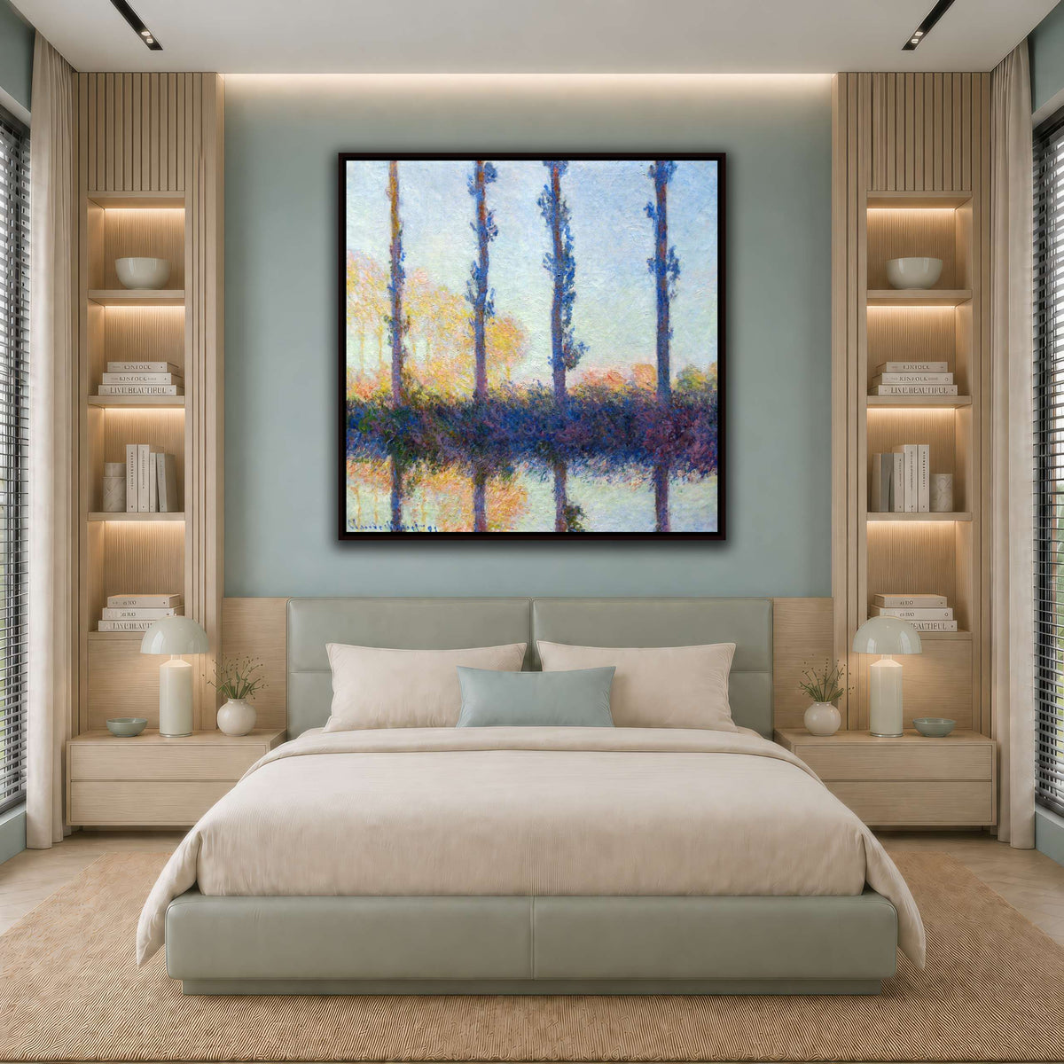 1891_Monet_The_four_trees_anagoria cool-bedroom