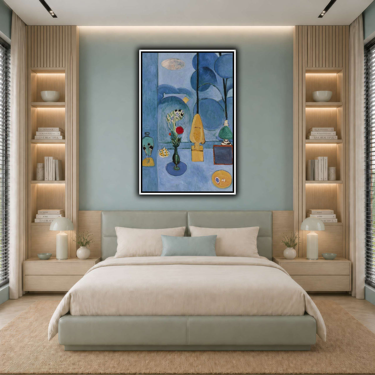 1913,_La_glace_sans_tain_Henri_Matisse cool-bedroom
