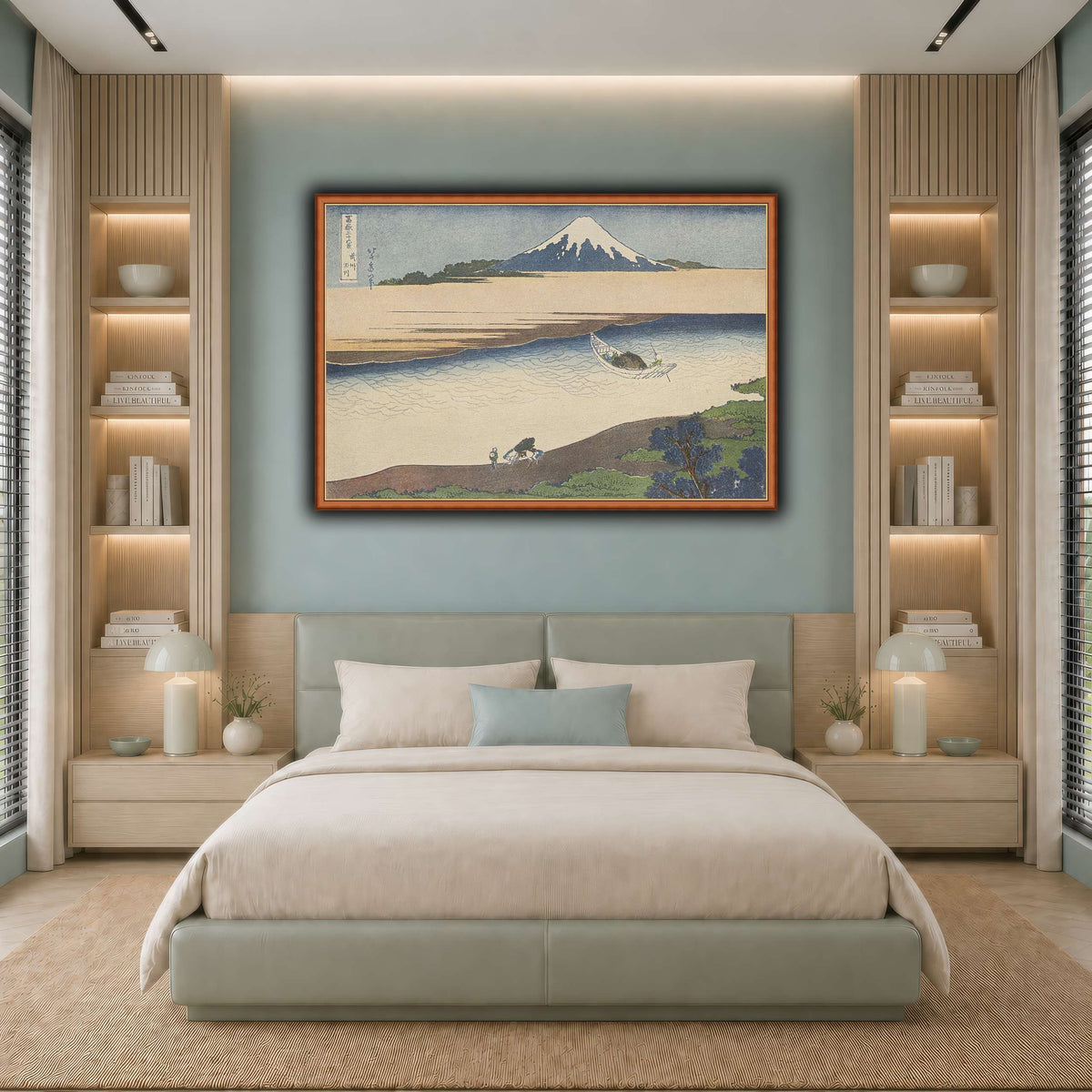 1_Katsushika Hokusai cool-bedroom