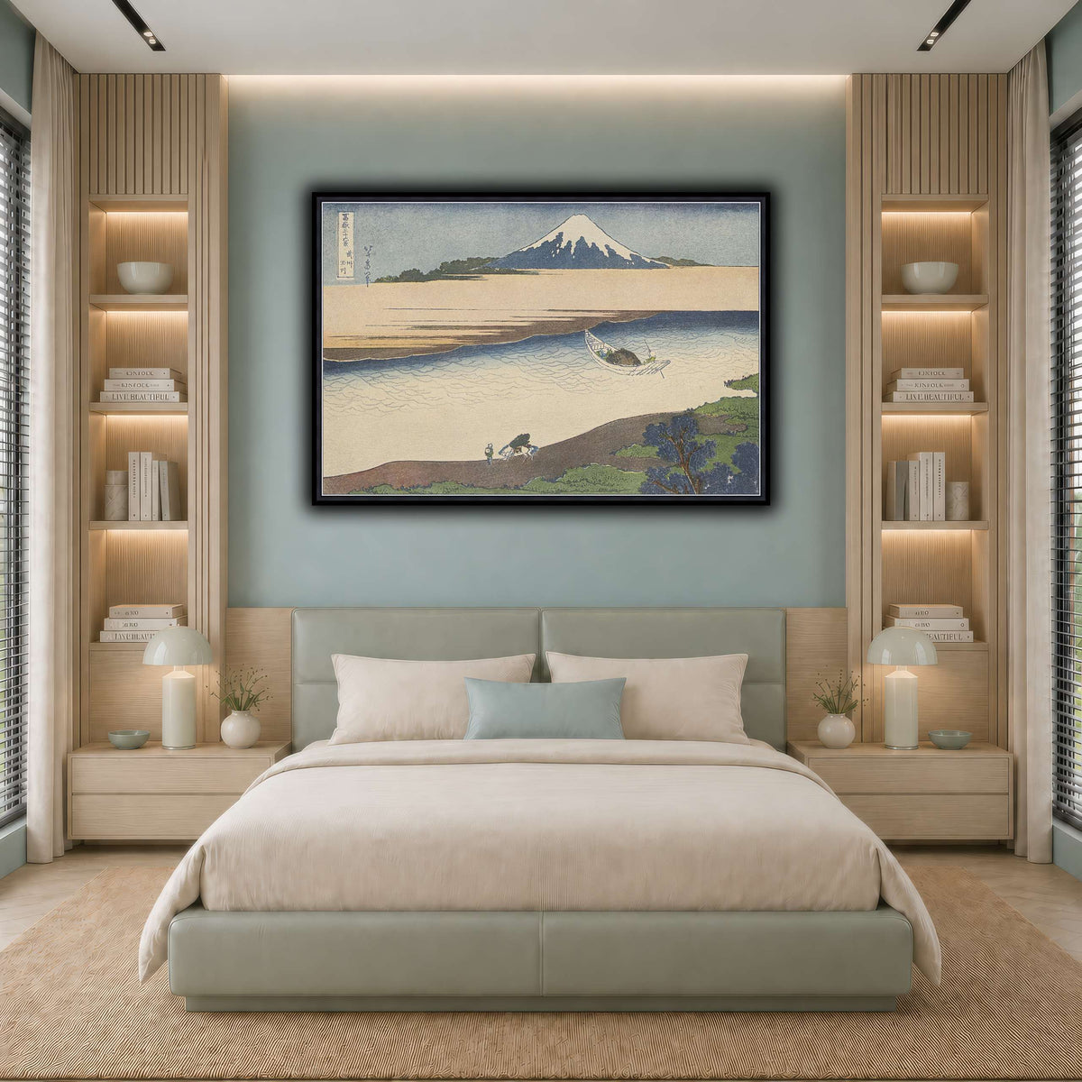 1_Katsushika Hokusai cool-bedroom