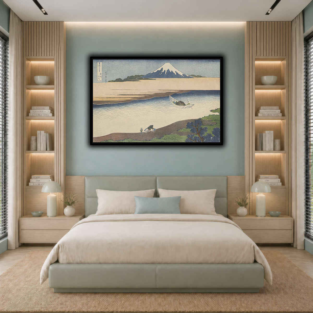 1_Katsushika Hokusai cool-bedroom