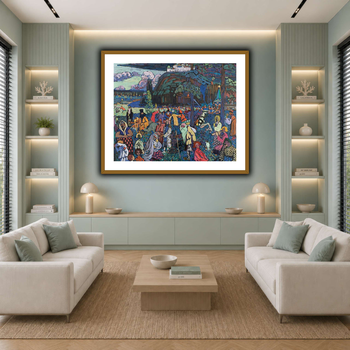 Кандинский_Красочная_жизнь_1 cool-living room