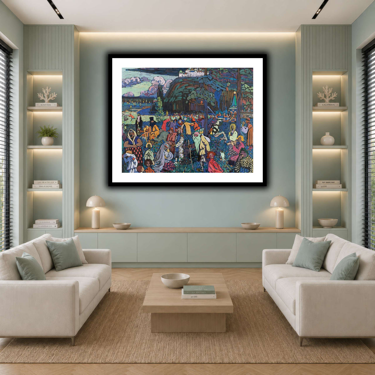 Кандинский_Красочная_жизнь_1 cool-living room