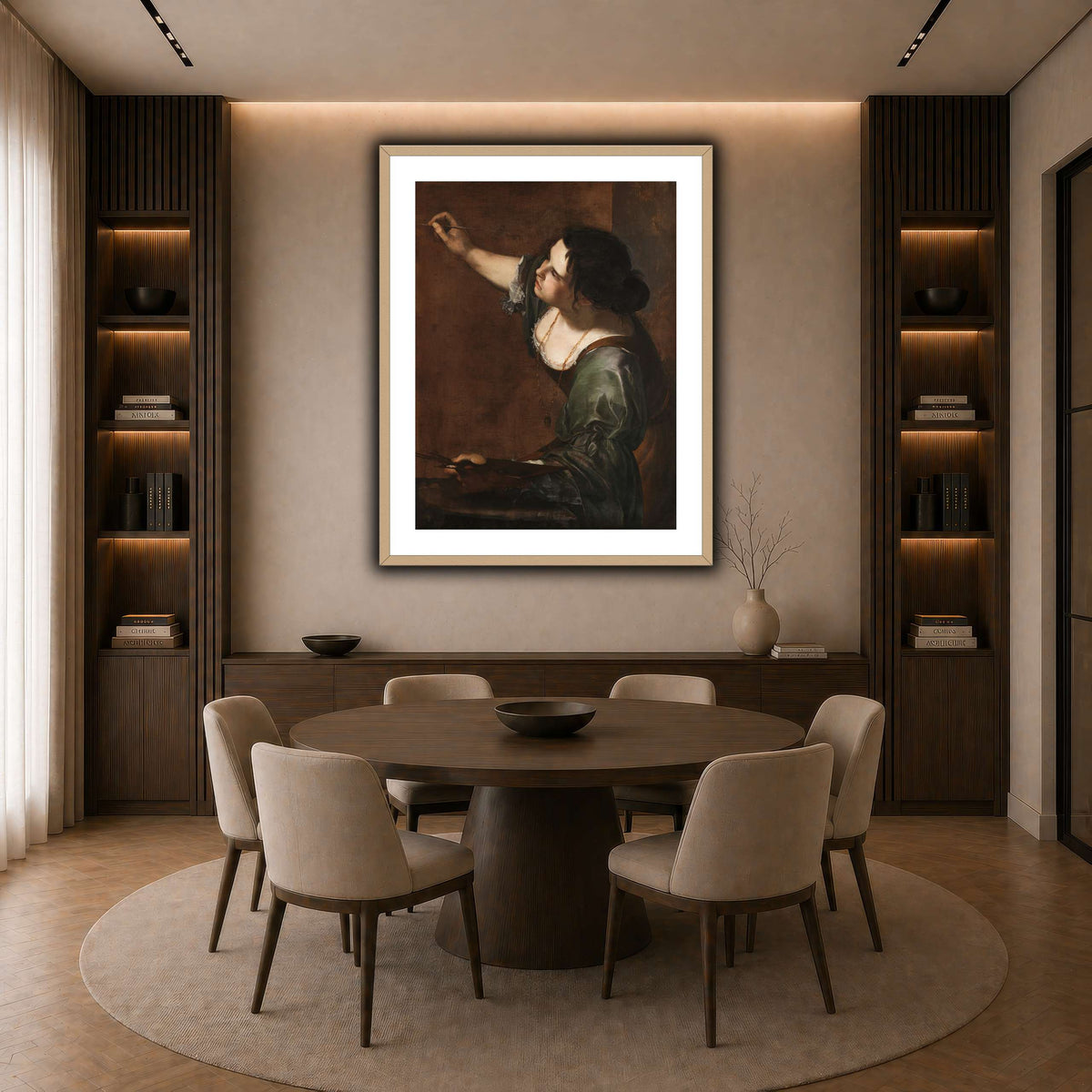 20 dark neutral-dining room