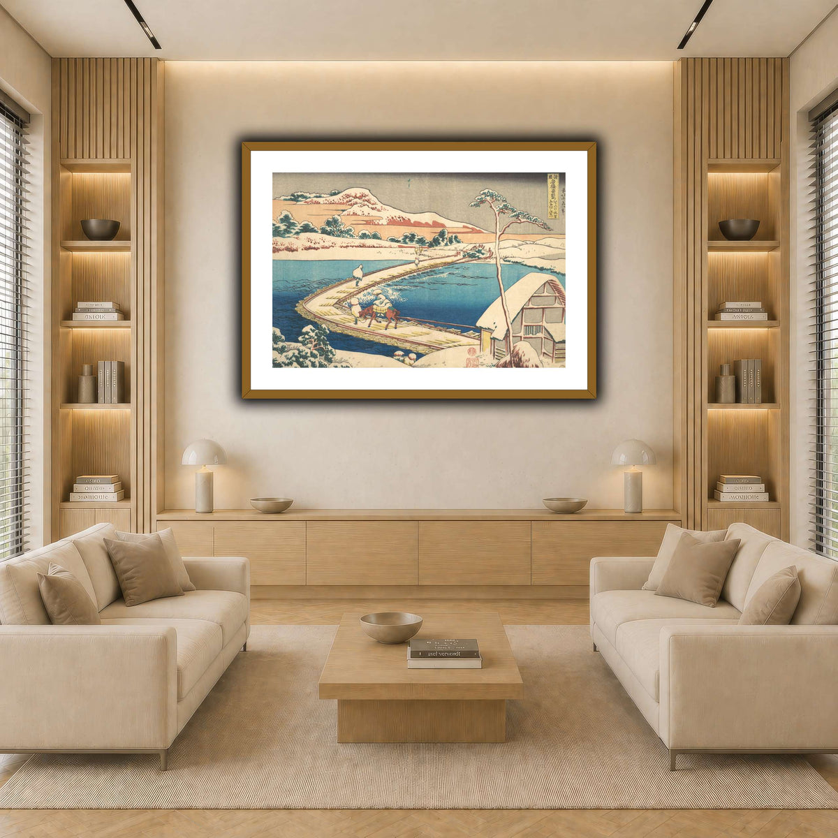 21_Katsushika Hokusai light neutral-living room