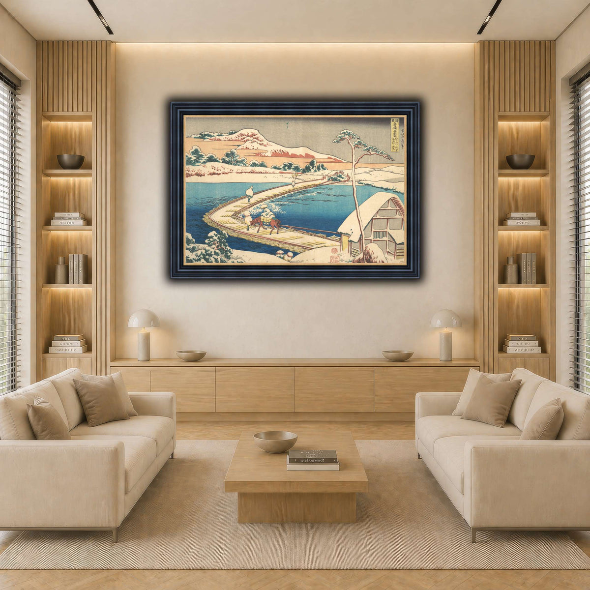 21_Katsushika Hokusai light neutral-living room
