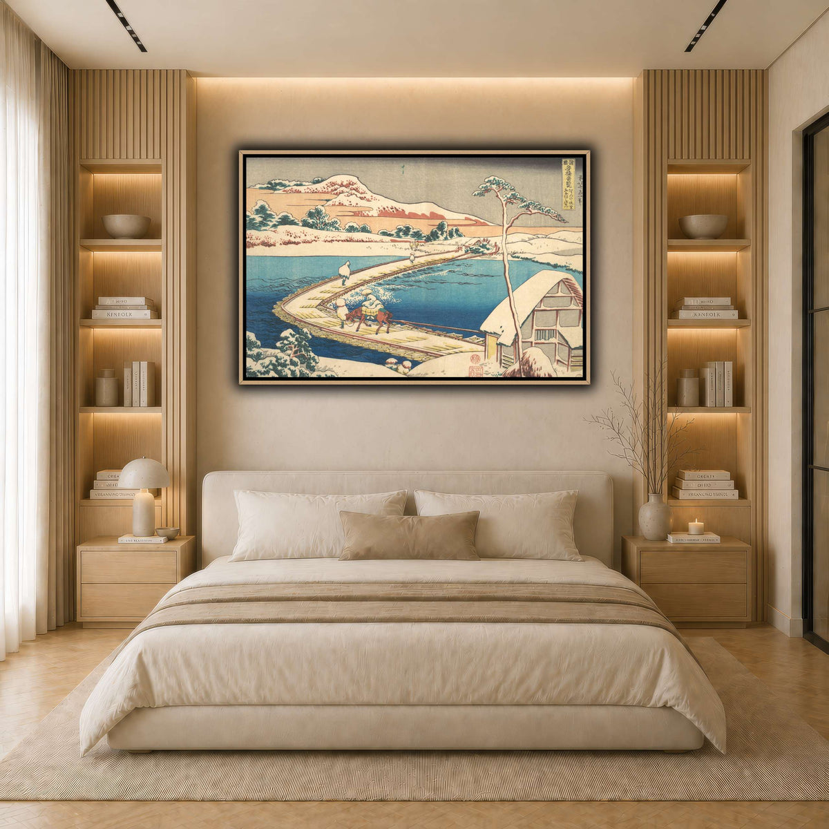 21_Katsushika Hokusai light neutral- bedroom