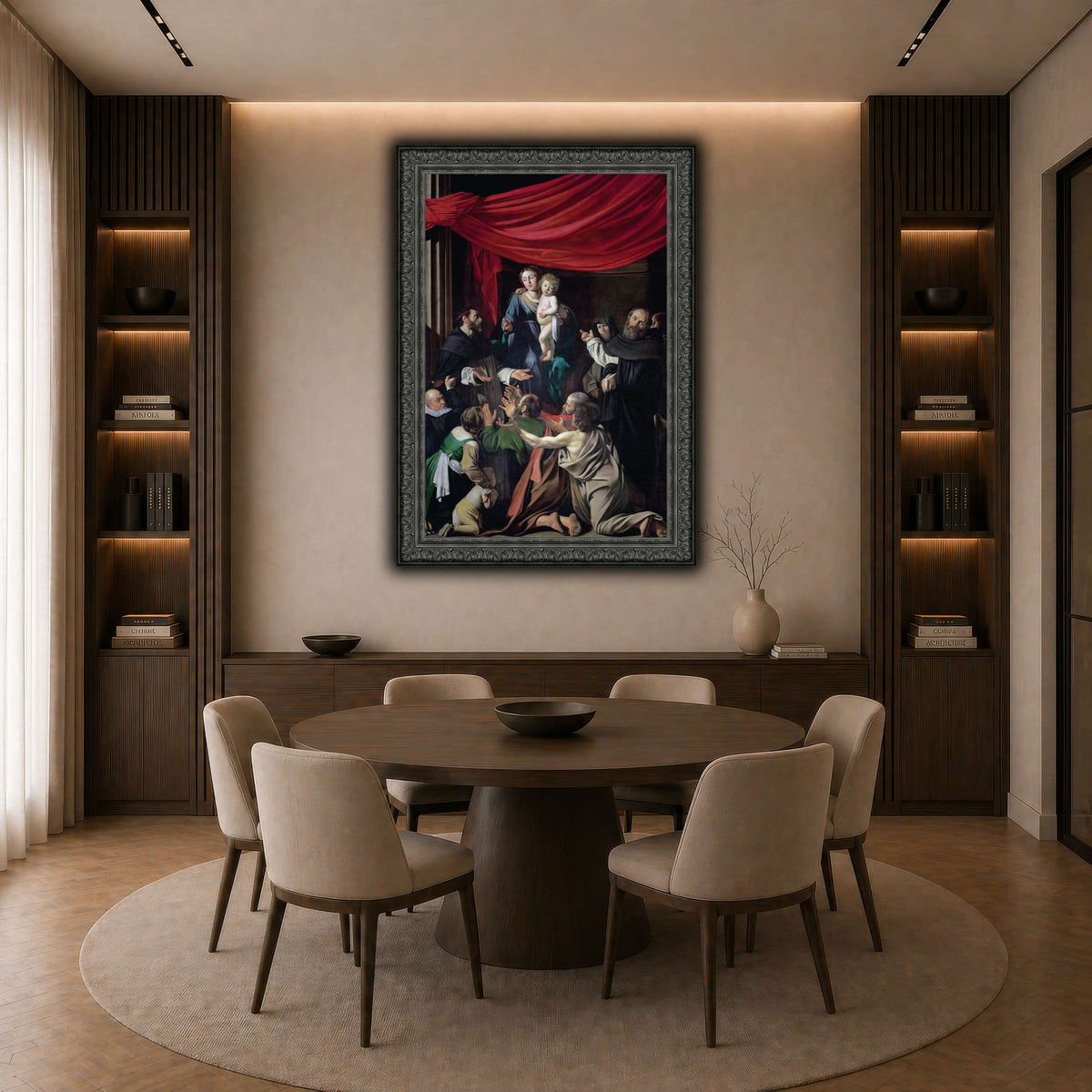 23 dark neutral-dining room
