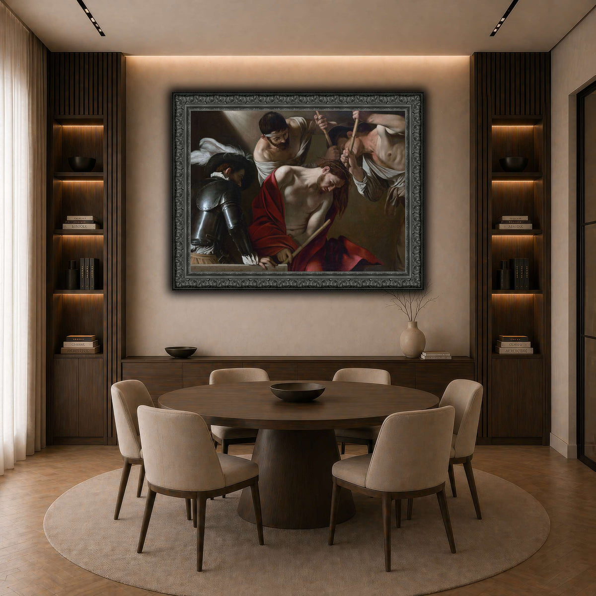 25 dark neutral-dining room
