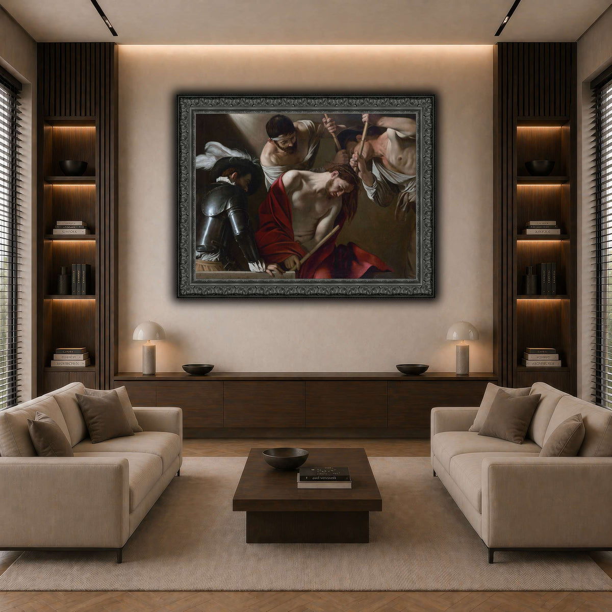 25 dark neutral-living room