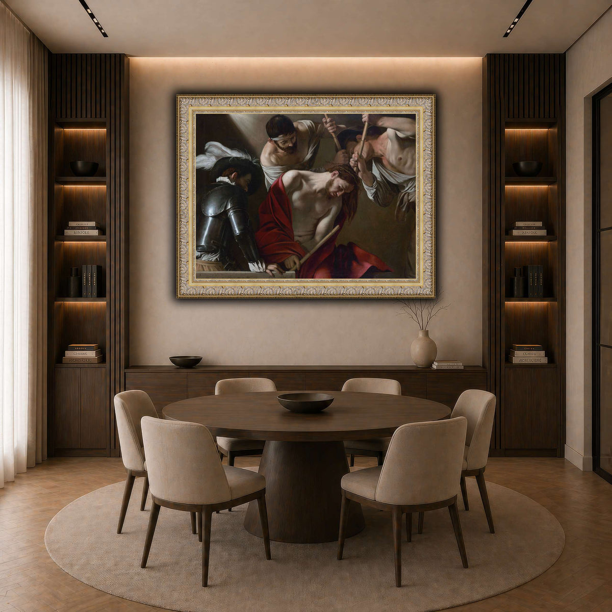 25 dark neutral-dining room