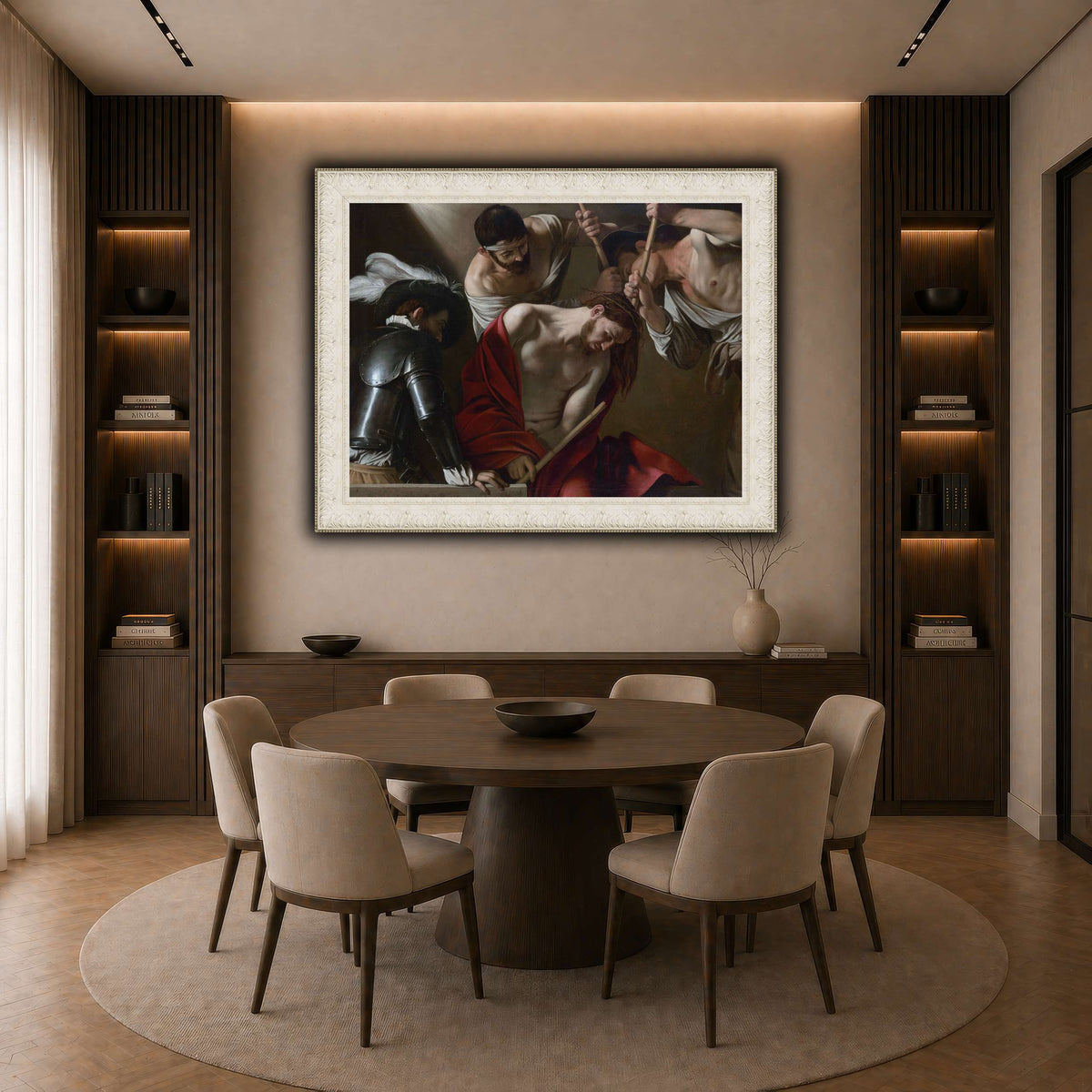 25 dark neutral-dining room