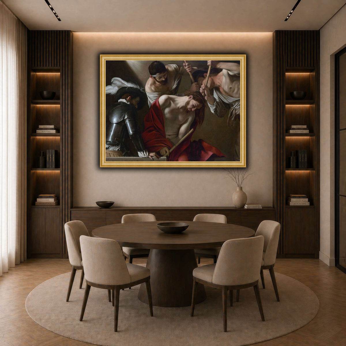 25 dark neutral-dining room