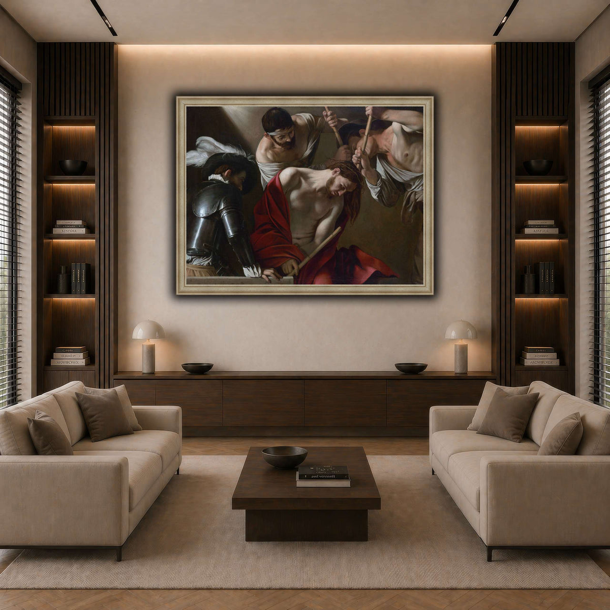25 dark neutral-living room