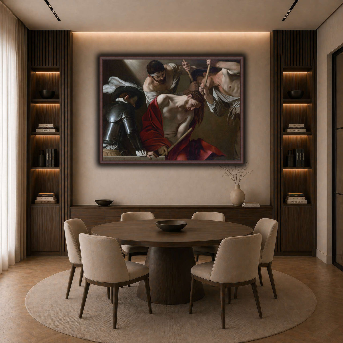 25 dark neutral-dining room