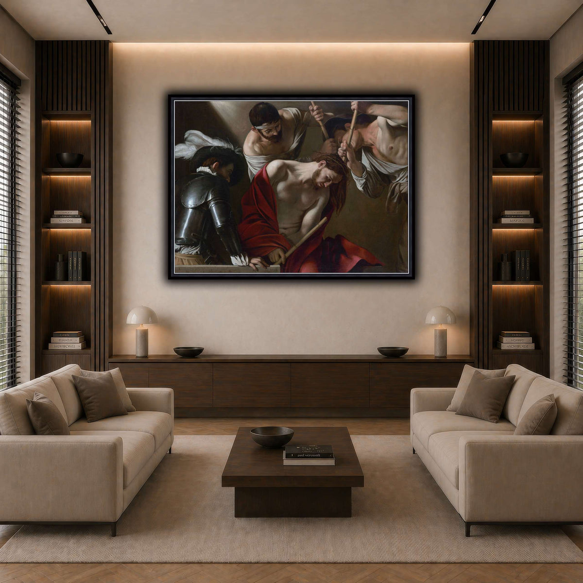 25 dark neutral-living room