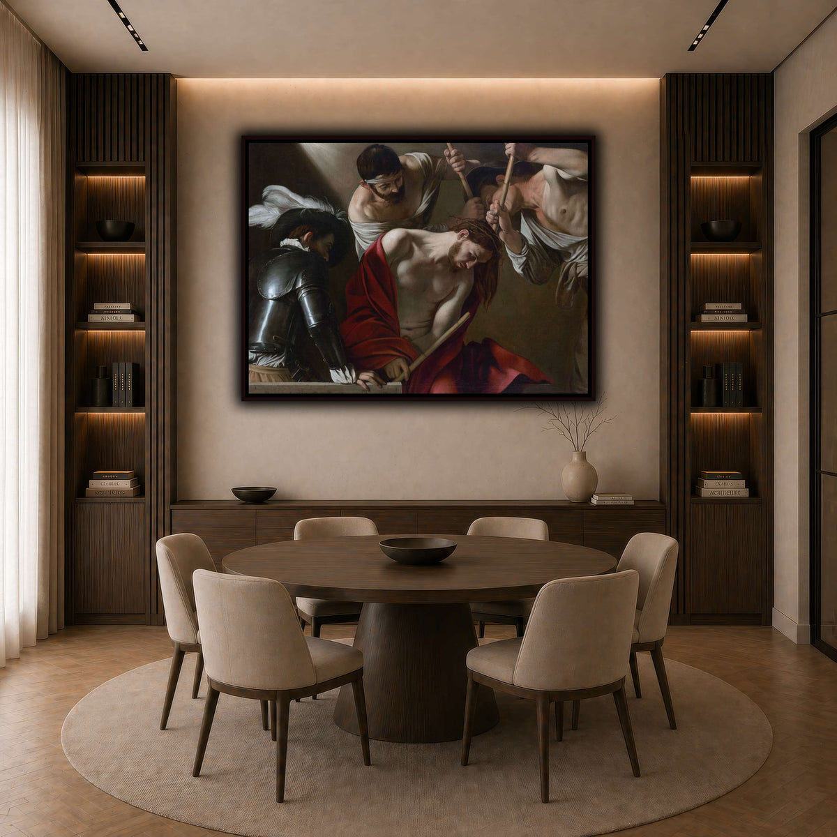 25 dark neutral-dining room
