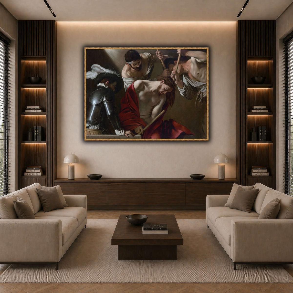 25 dark neutral-living room