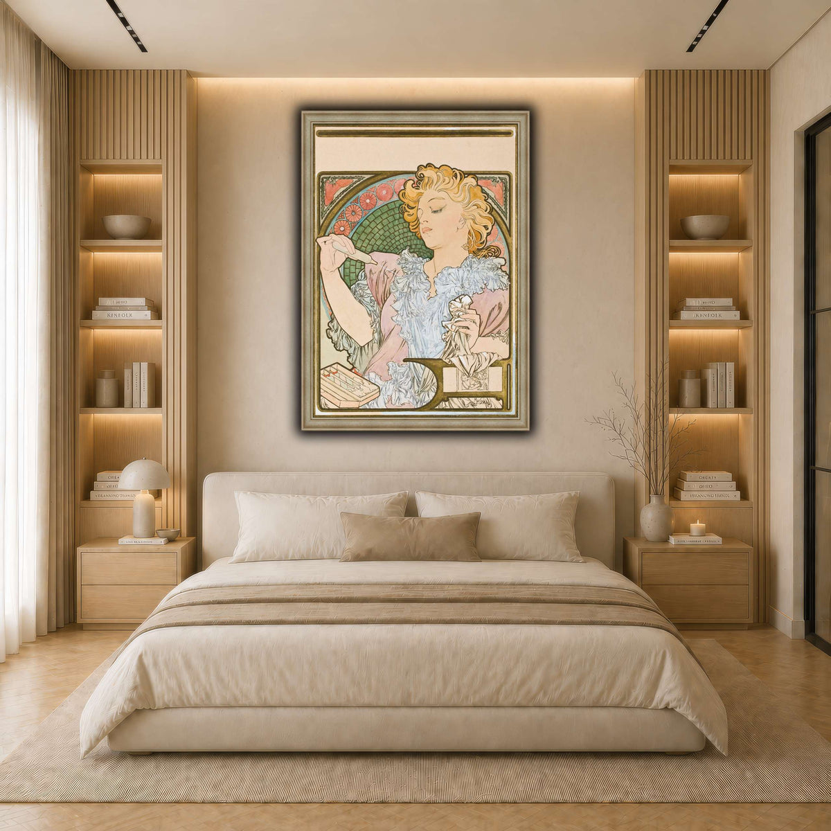 27_Alphonse_Mucha light neutral- bedroom