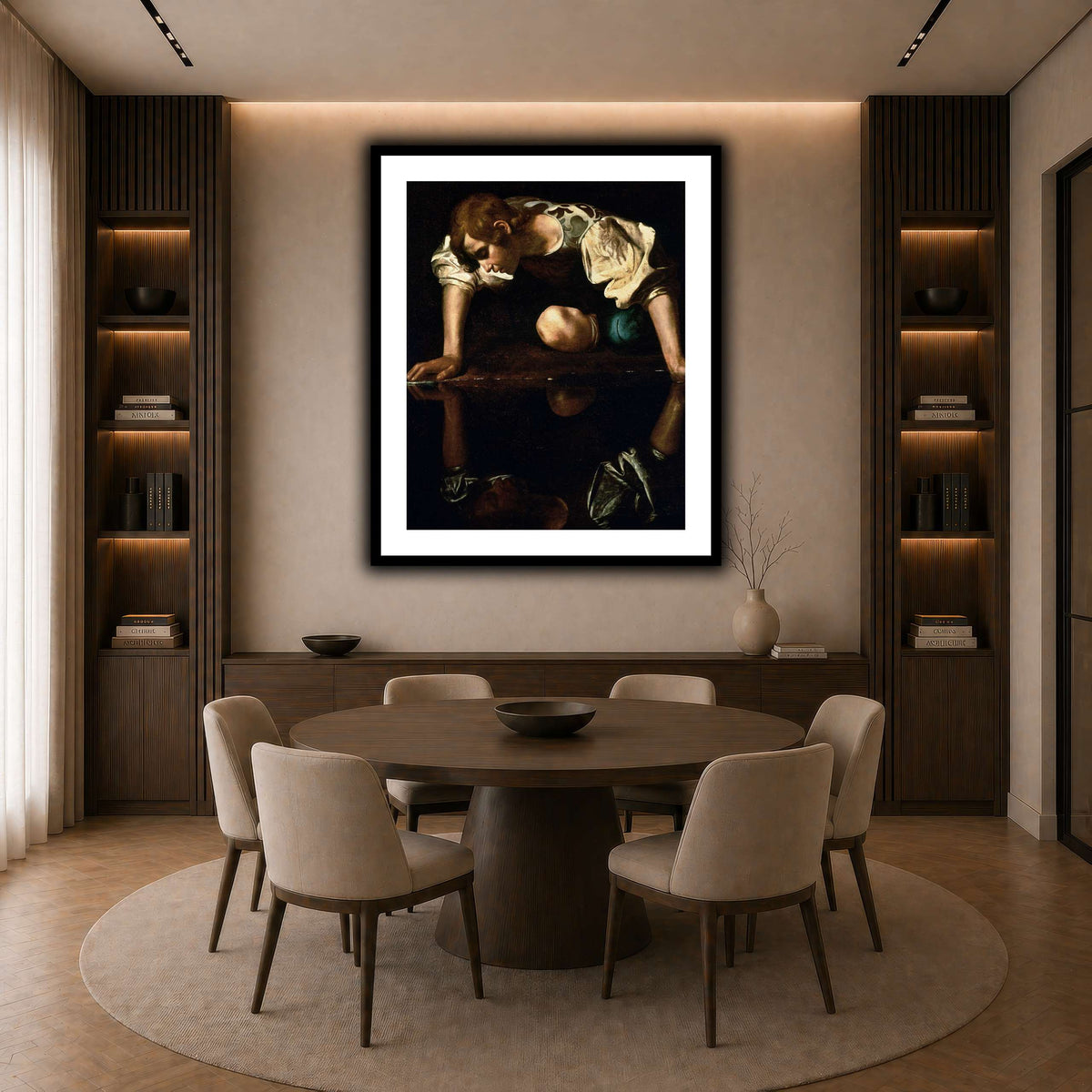 28 dark neutral-dining room