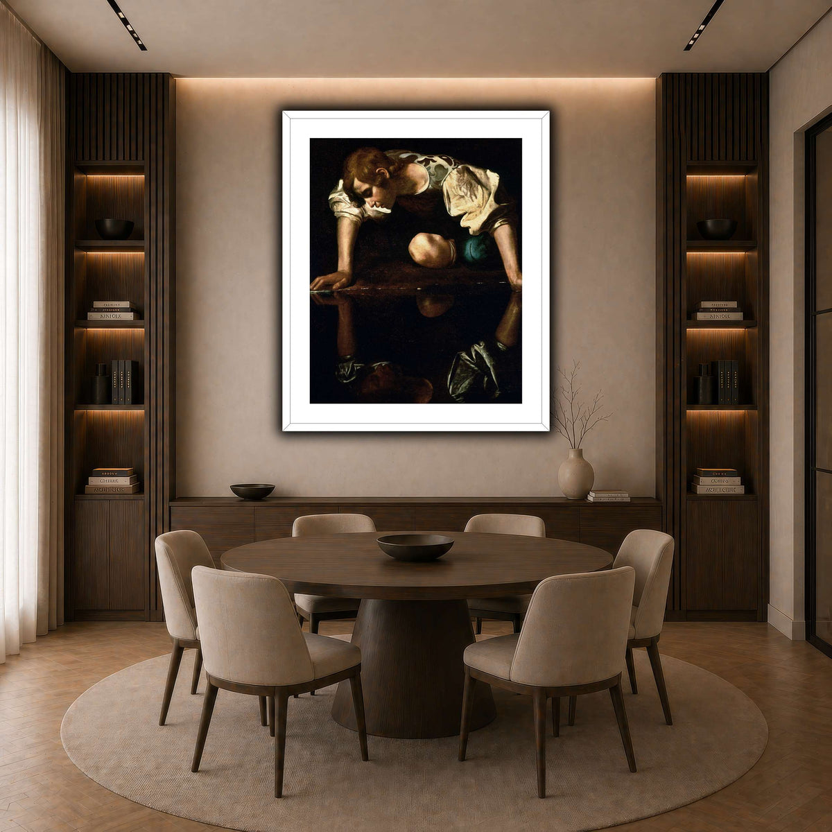 28 dark neutral-dining room